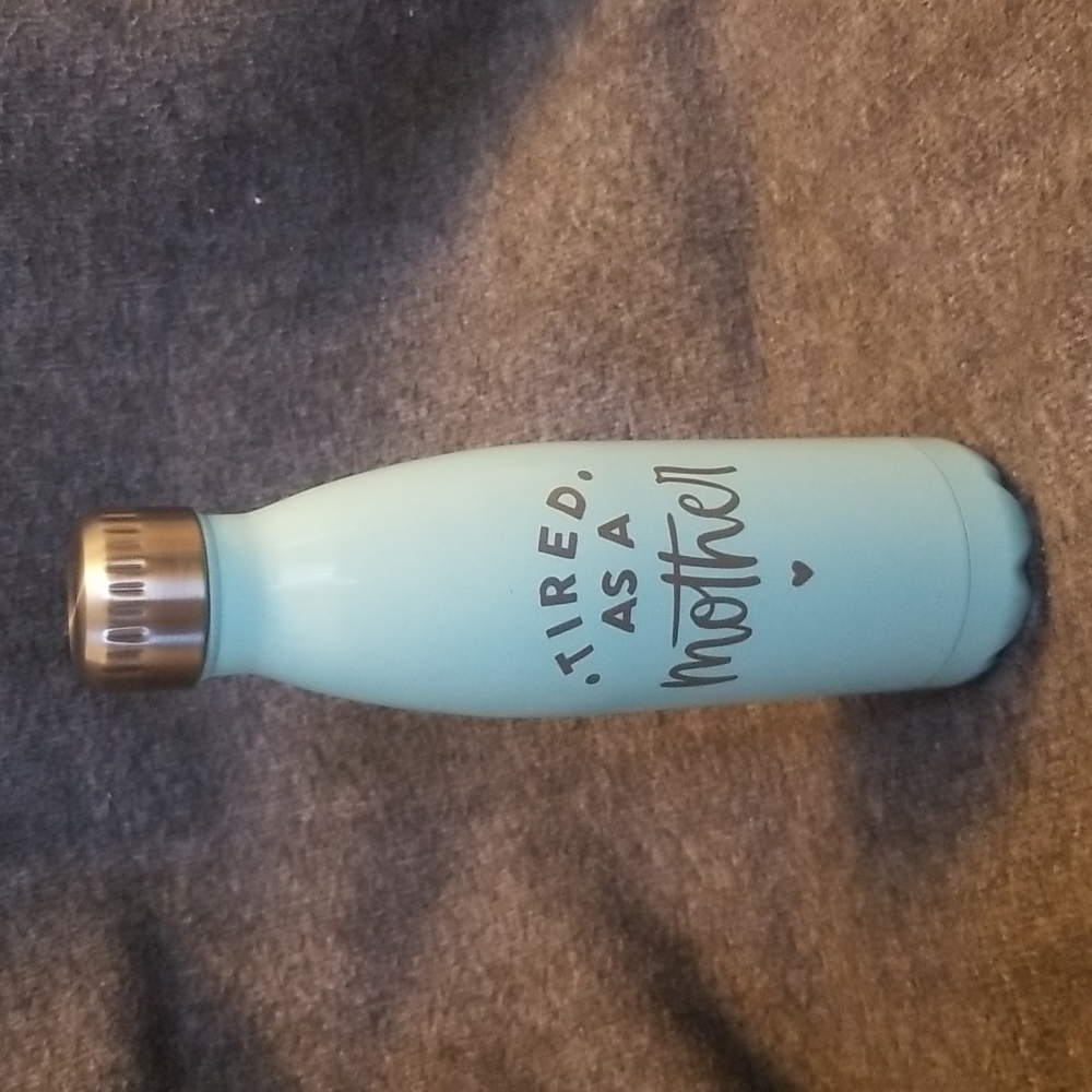 New, never used stainless steel water bottle